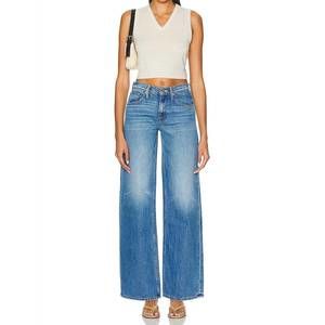 MOTHER Women's Blue Straight Leg Jeans